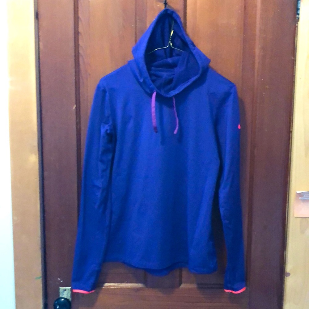 Purple turtle neck sweatshirt